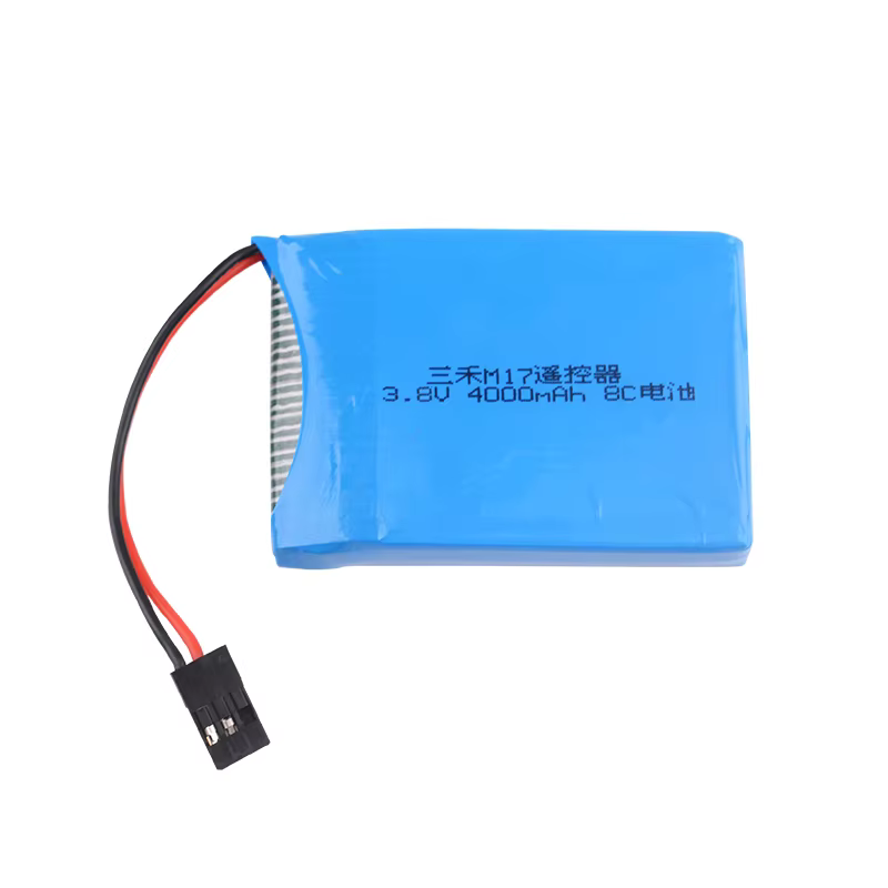 Batería Lipo Rc 3,8 V 4000mAh con enchufe Futaba para SANWA MT44 M17 RC transmisor de control remoto piezas de Control de Radio - imagen 5