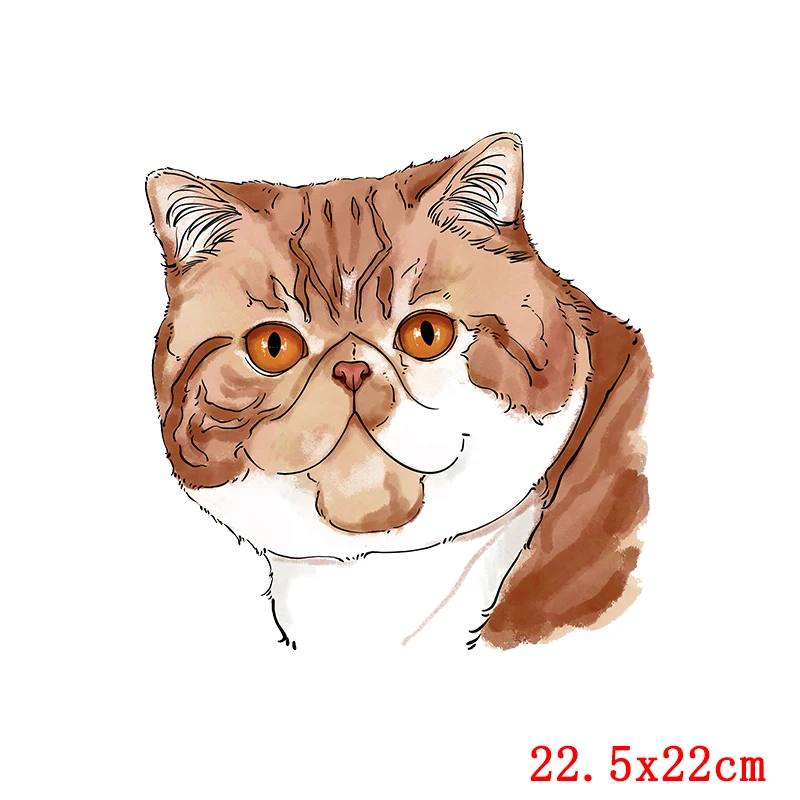 Parches de animales de dibujos animados para planchar, pegatinas de ropa para niños, transferencia de calor de tigre/gato, accesorios de rayas para ropa - imagen 5