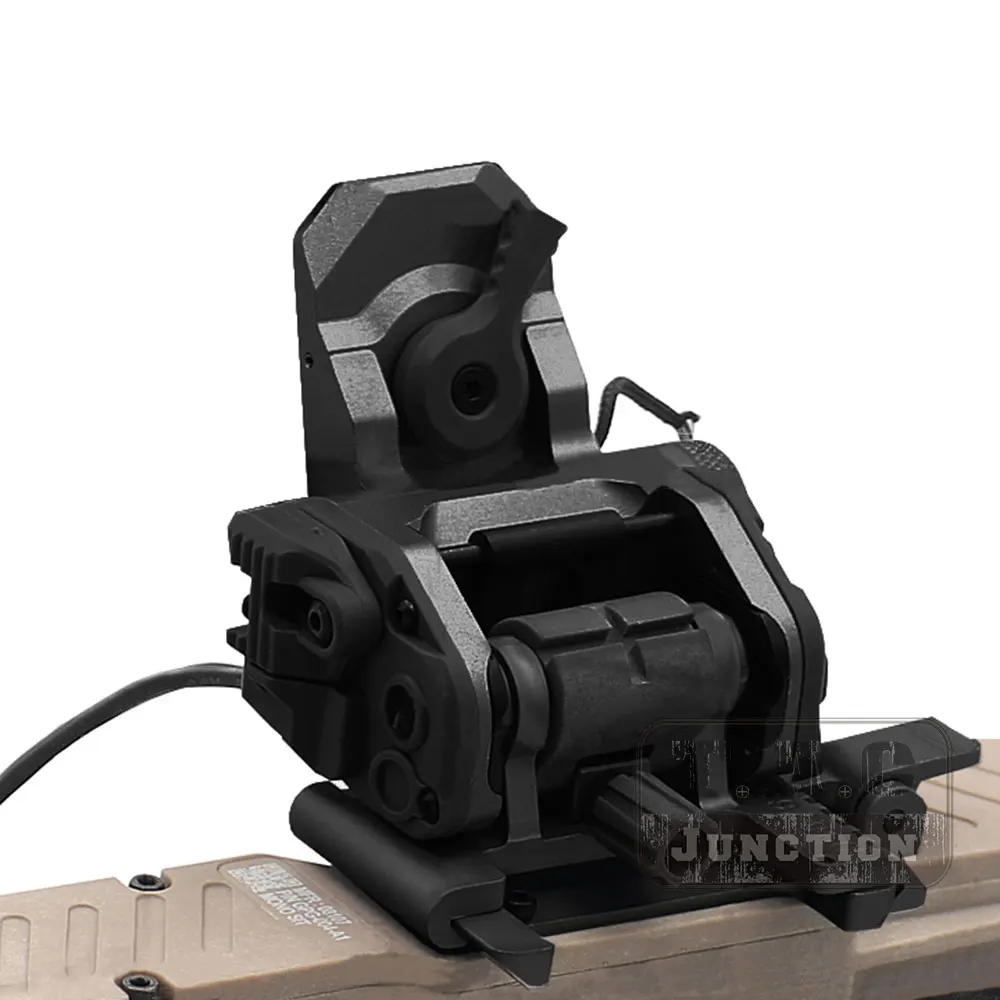 Función CNC GSGM DPAM NVG montaje con 4 orificios cubierta de casco para ANVIS visión nocturna negro - imagen 3