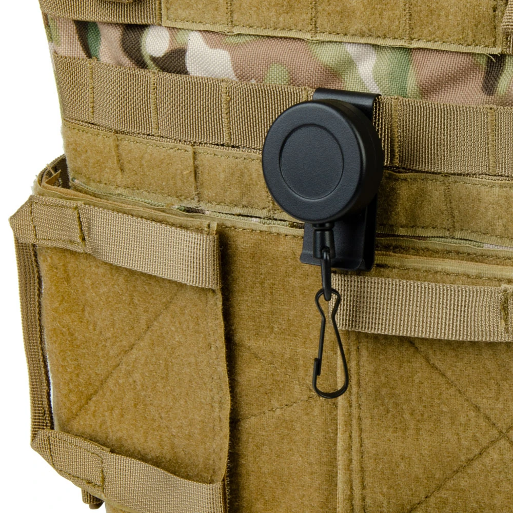 Eslinga de pistola rotativa retráctil de acero suave, cuerda de seguridad especial, funda de revólver, accesorios tácticos de caza - imagen 5