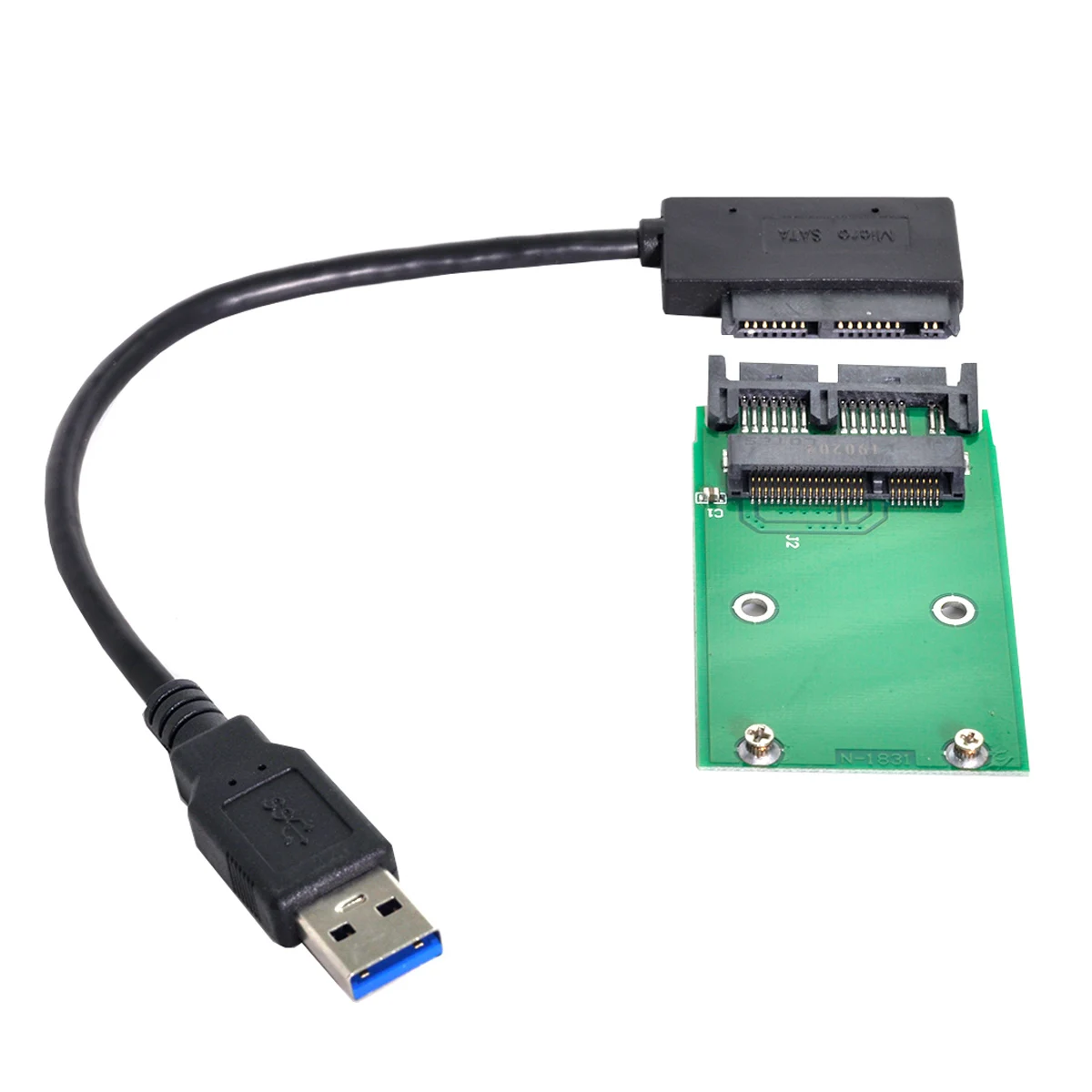 Chenyang-Adaptador USB 3,0 a mSATA, 50Pin SSD y 1,8 "Micro SATA 7 + 9, 16 Pines, tarjetas adicionales PCBA - imagen 3