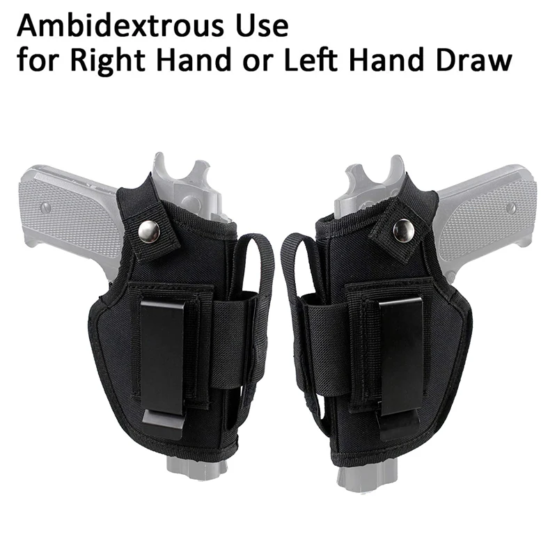 Funda de pistola de transporte oculta, IWB, OWB, funda de pistola de coche, 2 soportes de correa, dibujo a mano derecha e izquierda, Glock, RCP, LCP - imagen 2