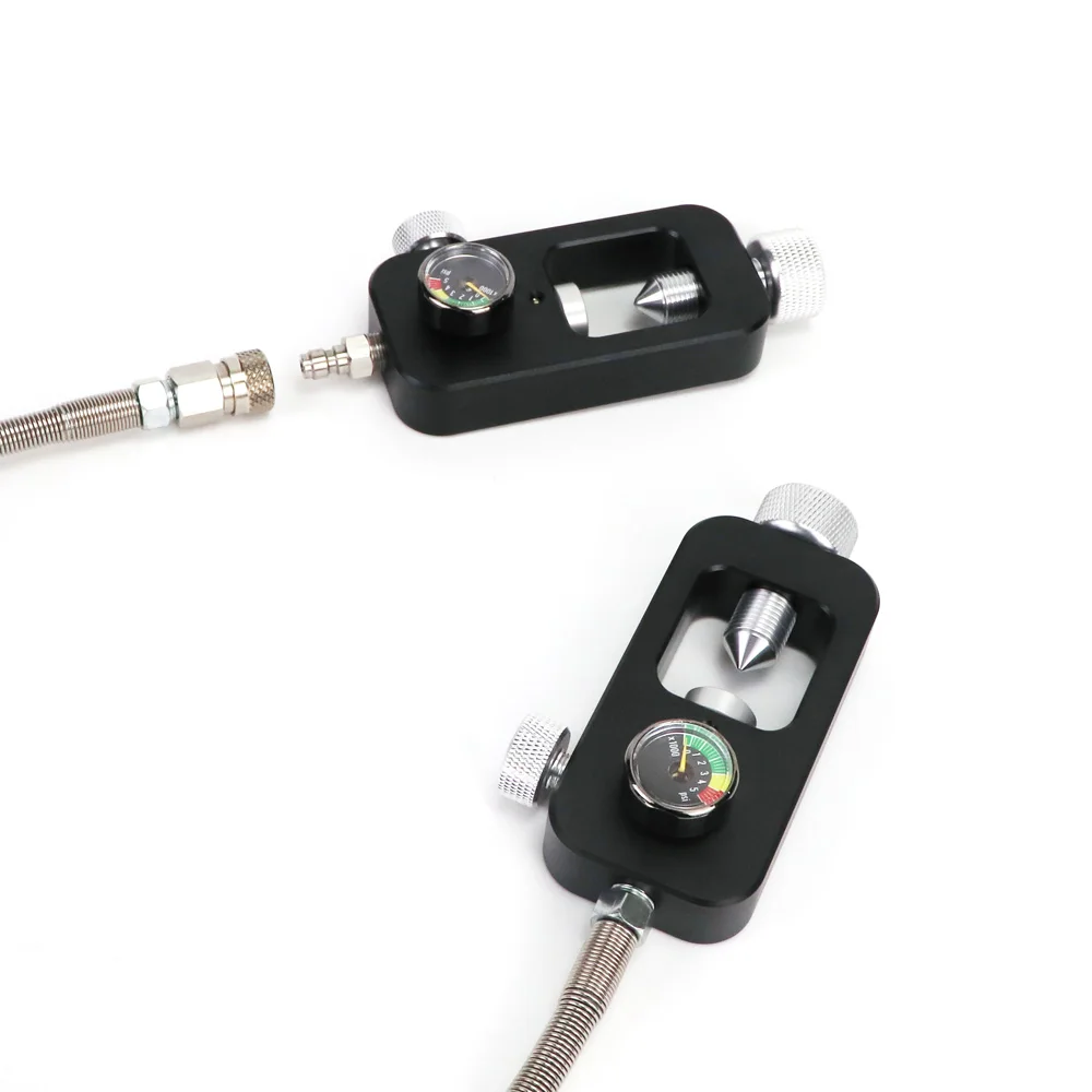 Nueva yugo de buceo para estación de llenado de cilindro de yugo de buceo, presión de decantamiento/ecualización con manguera de calibre, desconexión rápida - imagen 4