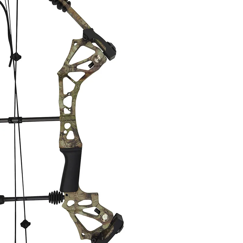 Arco de polea y flecha para adultos, juego de fibra de carbono ajustable, 15-70 libras, caza, deportes al aire libre, tiro, alta calidad - imagen 4