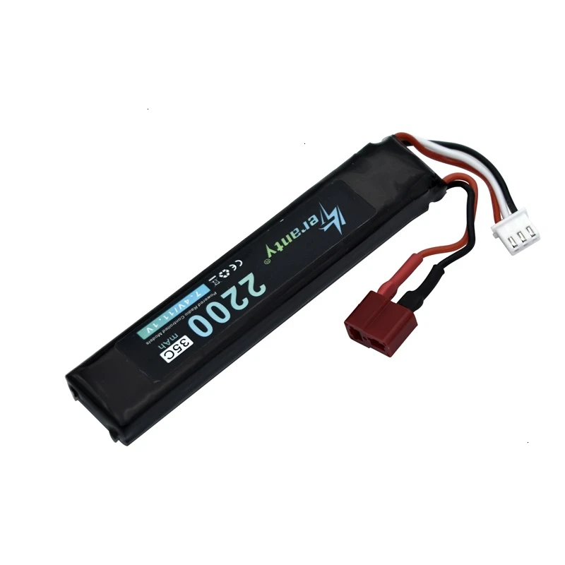 Pistolas de juguete RC 2S, 2200mAh, 35C, 452096, 7,4 V, batería recargable para AKKU Mini, Airsoft, BB, pistola de aire, piezas de juguetes eléctricos #101MM - imagen 5