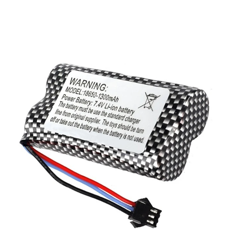1/2/3/5/10pcs7,4 v 1300mAh batería recargable para reloj detección de gestos coche acrobático RC retorcido 18650 7,4 v batería para coches RC - imagen 2