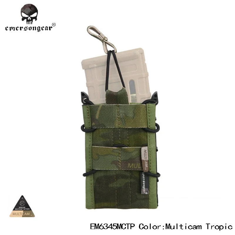 Emersongear Accesorio de montaje MOLLE de utilidad para cartuchera de rifle de una sola unidad para mag de 5,56 mm/7,62 mm - imagen 3