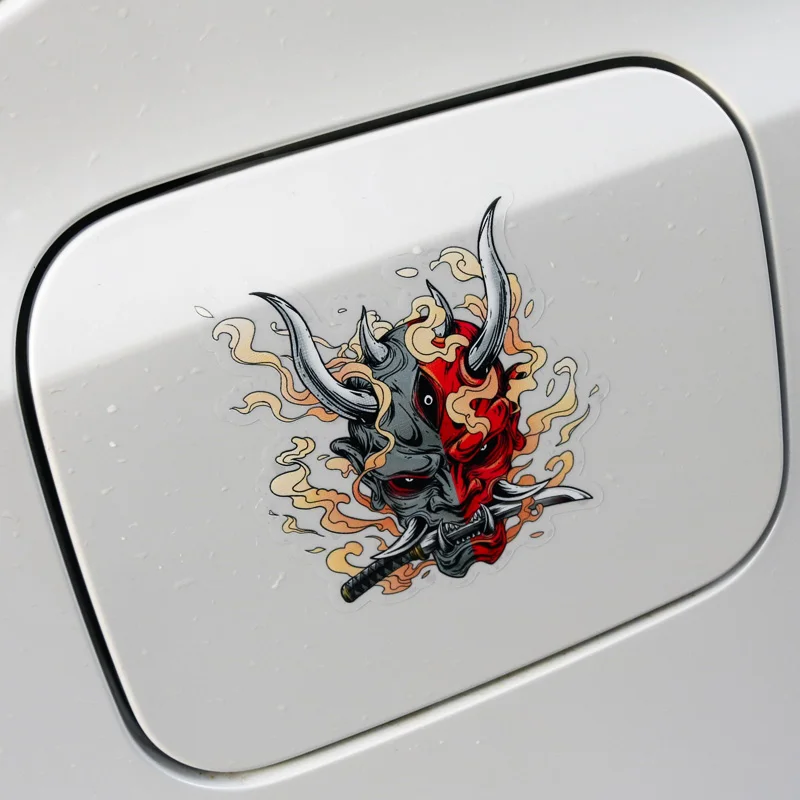 Pegatina de Metal 3D para coche, adhesivo militar decorativo, japonés, negro, Samurai, compatible con J, logotipo de coche modificado, Guerrero, Calavera, fantasma, impermeable - imagen 5