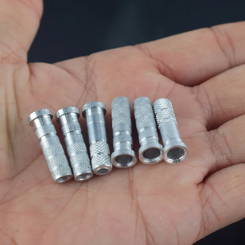 Flecha de aluminio para tiro con arco, 10 piezas, ID de inserción, 6,2mm OD, 7,6mm, arco compuesto, bricolaje - imagen 4