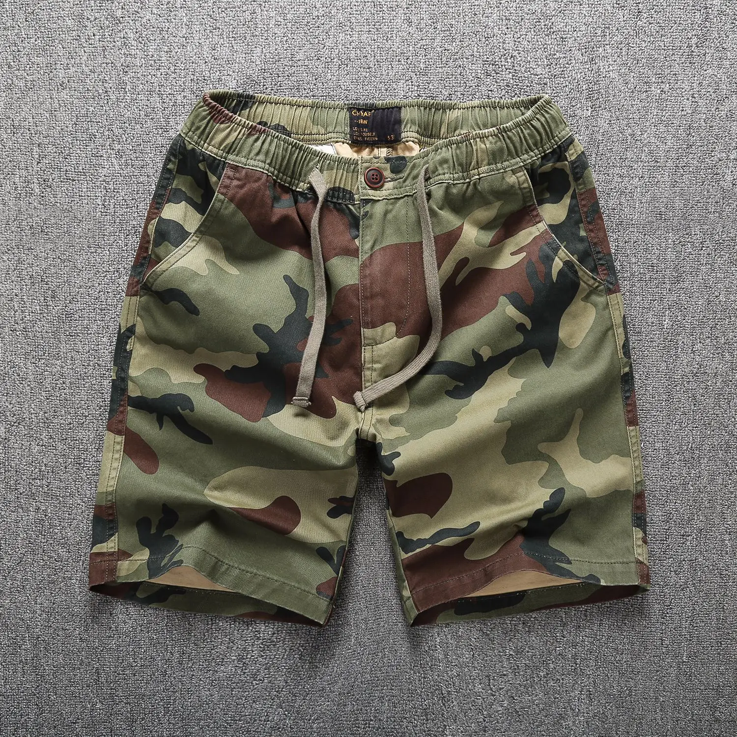 Pantalones cortos de camuflaje para hombre, Shorts deportivos informales, rectos, sueltos, para entrenamiento al aire libre - imagen 3