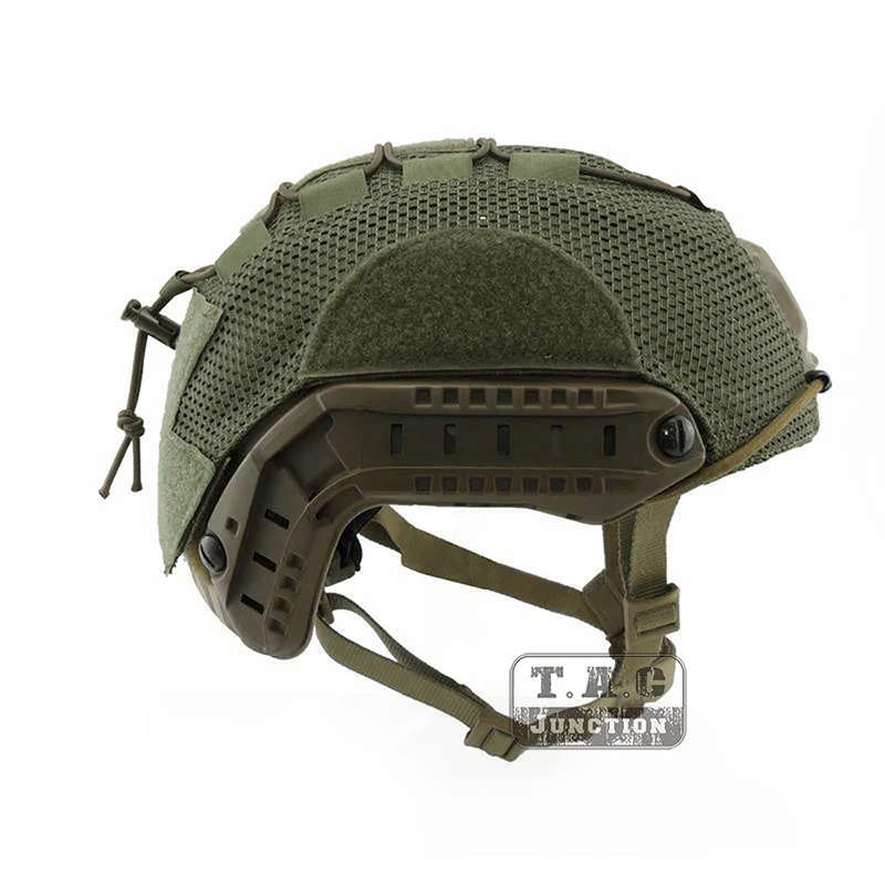 Cubierta de malla para casco táctico, accesorio para batería NVG, tiro, caza, Airsoft, OD