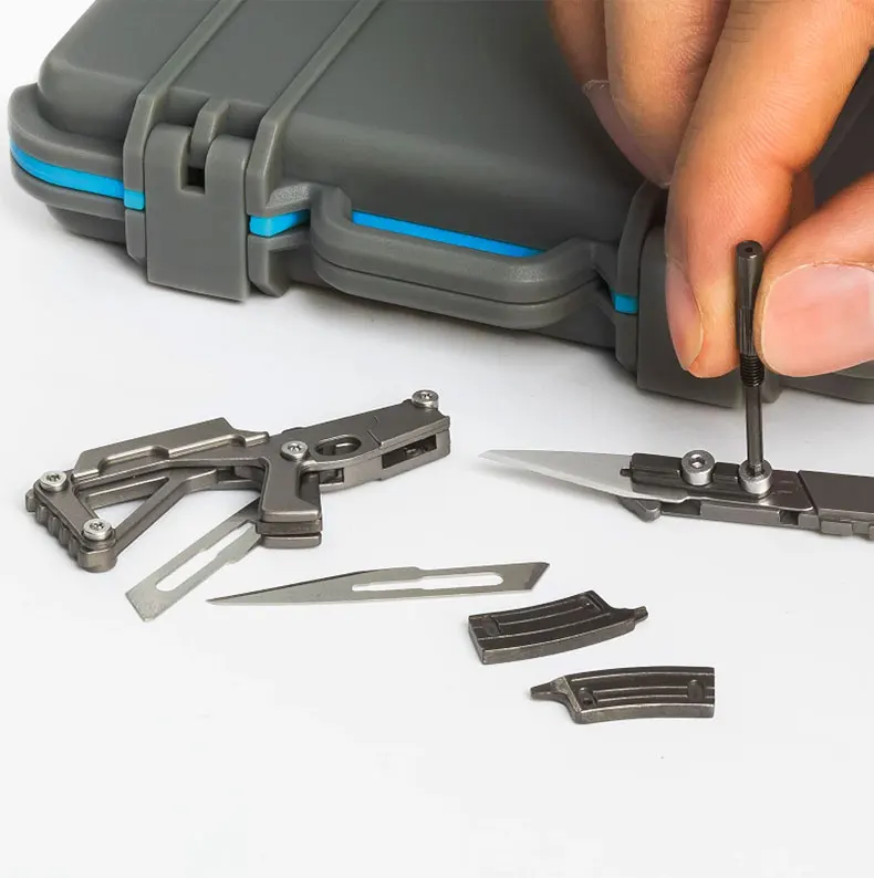 Herramienta de combinación multifuncional para exteriores, Mini llavero portátil Puna, cuchillo de bolsillo Edc creativo - imagen 4