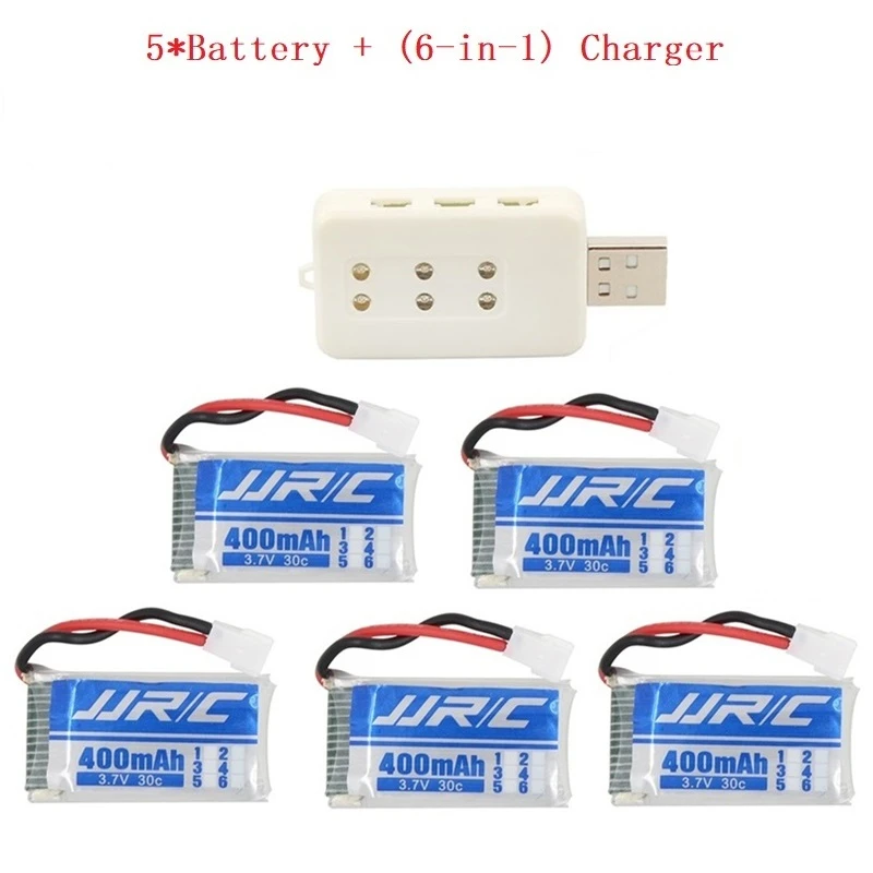 Batería recargable Original de 3,7 V, 400mah, 30C para repuestos JJRC H31 RC, batería Lipo de 3,7 V y cargador USB para JJRC H31 - imagen 3
