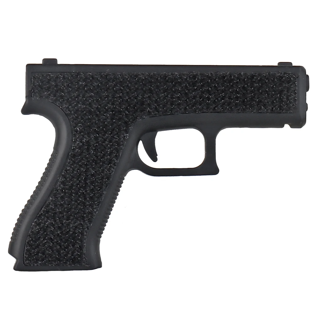 Parche de tiras de gancho y bucle, brazalete, insignia, Parche en forma de pistola para Airsoft, casco, chaleco, mochila - imagen 3