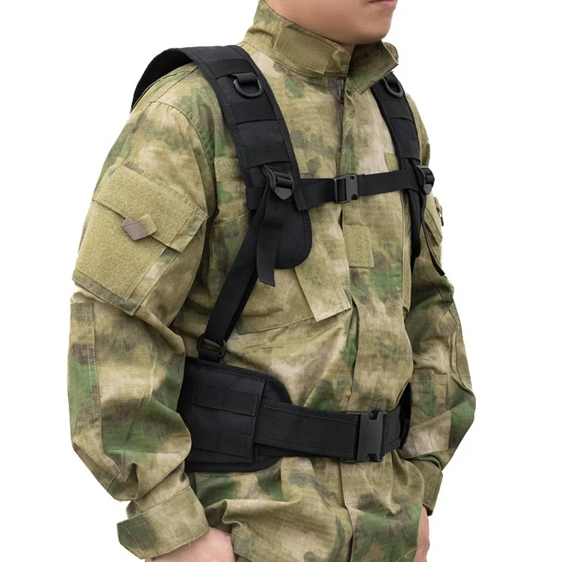 Chaleco táctico militar al aire libre, traje de caza, cinturón combinado para combate al aire libre, aventura de caza, equipo multifuncional - imagen 2