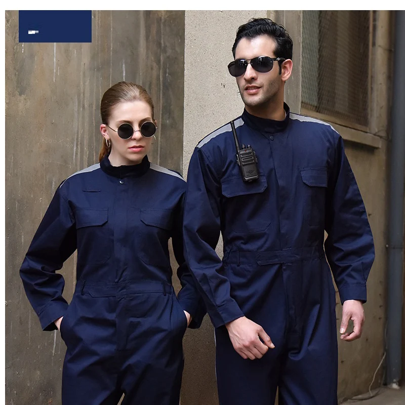 Monos de talla grande, mono de trabajo resistente al desgaste, traje de soldadura, monos de taller de moda, uniformes cómodos a prueba de polvo y suciedad - imagen 4