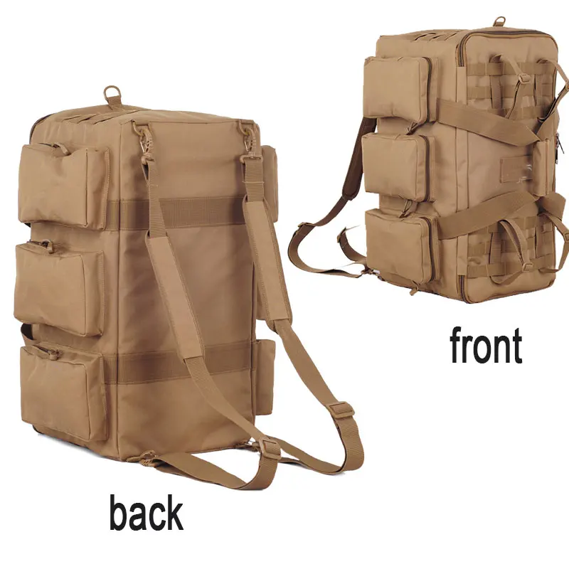 Bolsa para exteriores de 50L, mochila táctica, bolsas de Camping de gran capacidad, bolsa de equipaje para senderismo, viaje y montañismo para hombre X132A - imagen 4