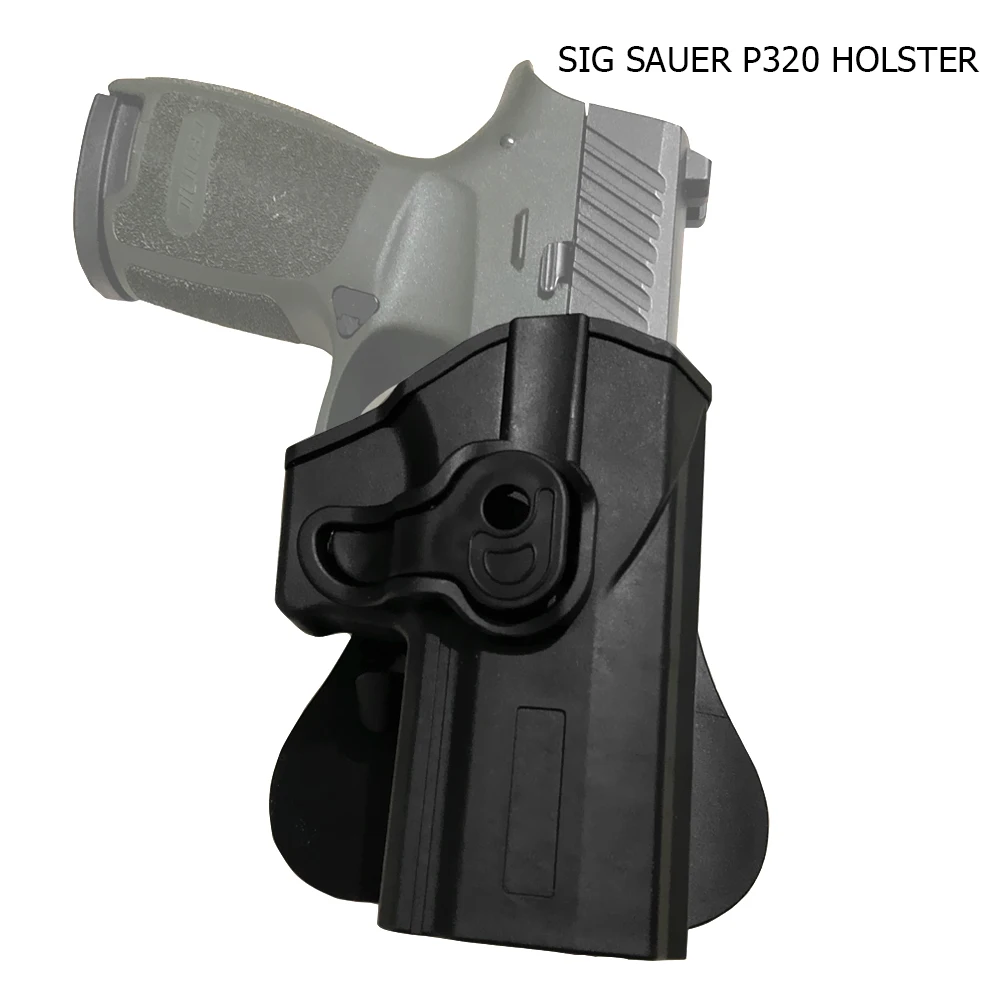 Funda de pistola militar táctica para Sig Sauer P320, funda de pistola para mano derecha, cinturón, accesorios de caza Airsoft