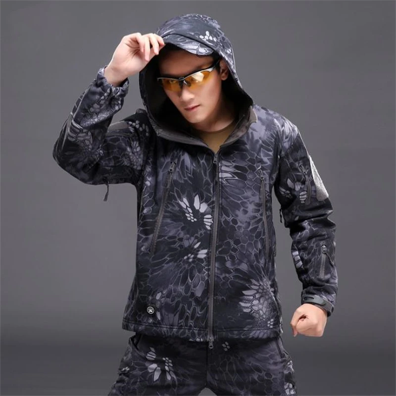 Chaqueta militar de lana para hombre y mujer, chaqueta táctica del ejército, impermeable, Multicam, rompevientos de camuflaje, Otoño e Invierno - imagen 4