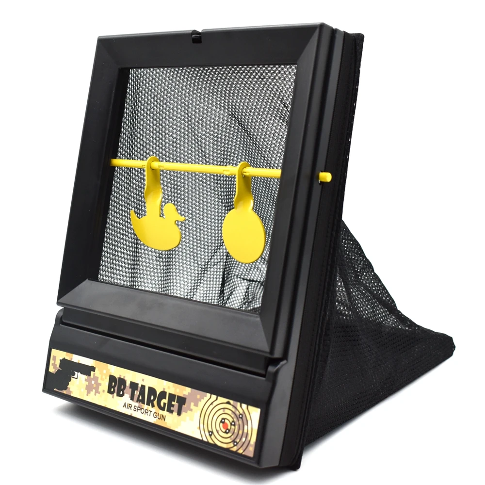 Objetivo de seguimiento de Tiro Táctico Airsoft, objetivo de Reajuste automático con trampa de Pellet para pistola BB/bala de plástico para Paintball - imagen 2