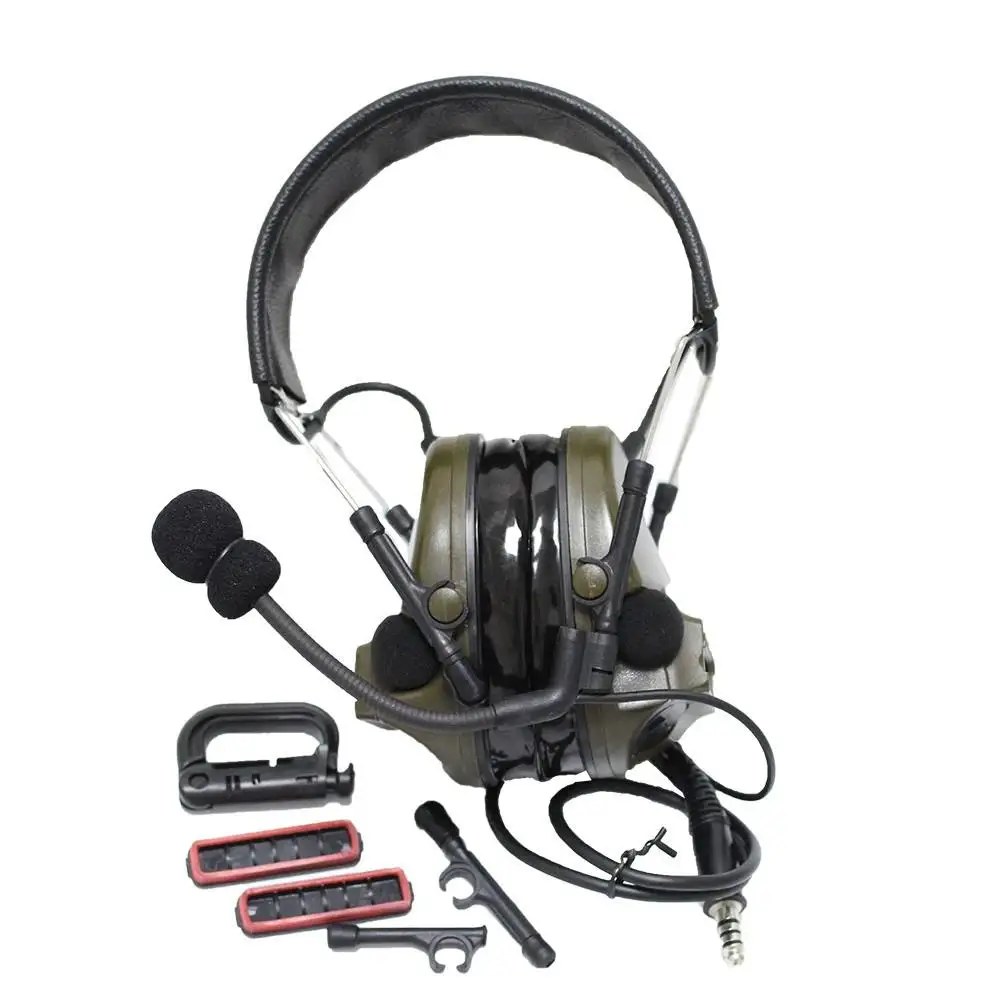 Auricular militar de silicona para caza, de doble paso orejera, reducción de ruido, Comtac III - imagen 4