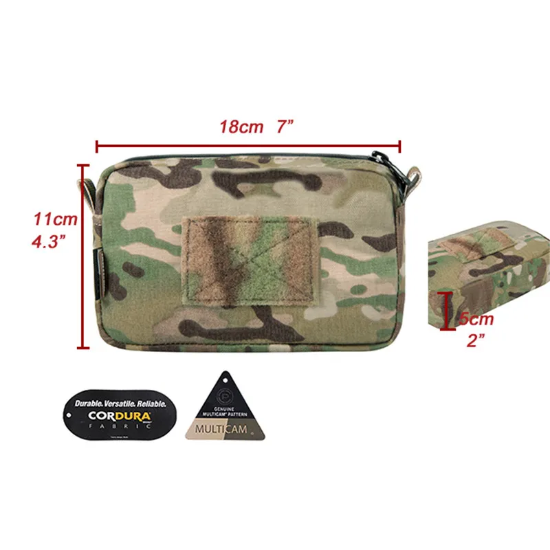 Emerson-Bolsa de utilidad táctica MOLLE, bolsa militar Horizontal, gancho y bucle, accesorio bidireccional, 7 "x 4" x 1 1/2" - imagen 4