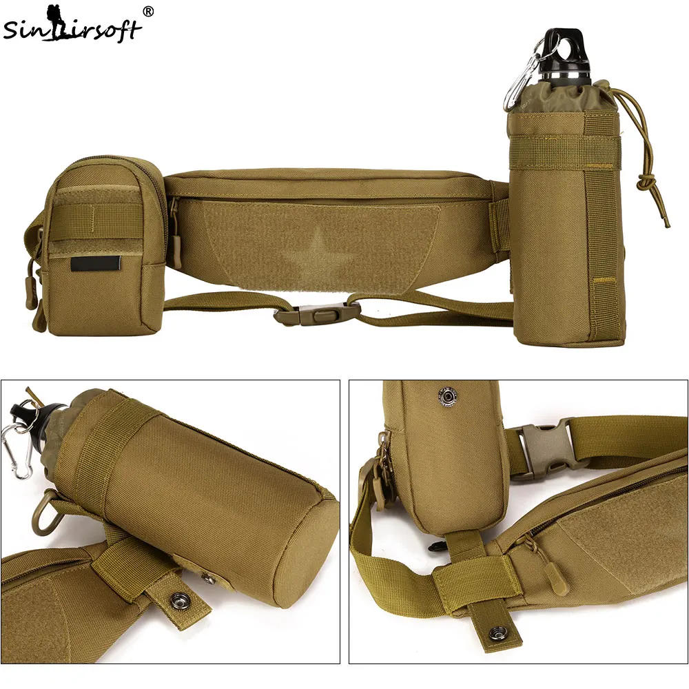 SINAIRSOFT-riñonera táctica militar para teléfono, bolso de hombro Molle para pesca, senderismo, Camping, correr, 5,5/6,5 pulgadas - imagen 4
