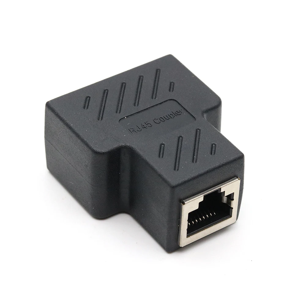 Xintylink conector divisor hembra rj45 de 1 a 2 vías lan rg rj 45 cat6 cat5e cat5 stp adaptador de cable de red ethernet blindado - imagen 4