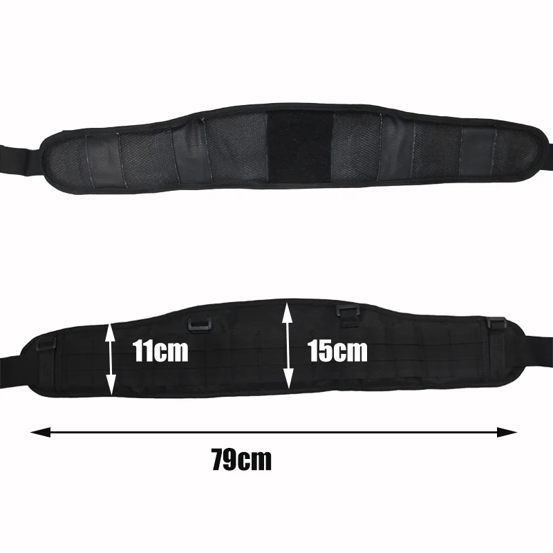 Cinturón táctico acolchado Multicam 1000D para exteriores, cinturón Molle de nailon, Airsoft, ejército, caza, combate, soporte de cintura, equipo militar - imagen 3