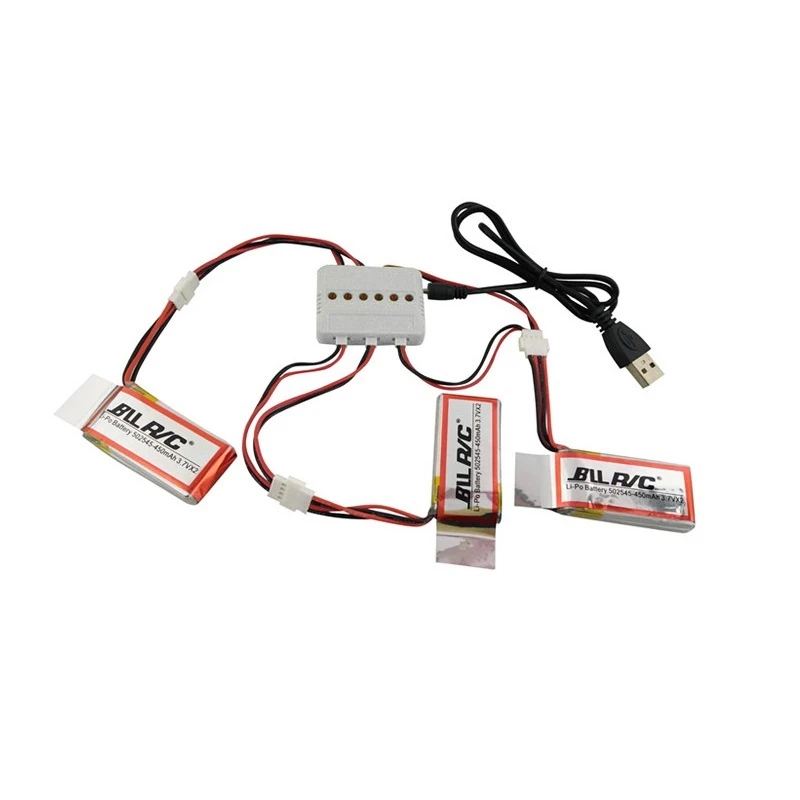 Batería Lipo de 7,4 V, 350mAh, 402545 2S para U819 U819A U945A U919A RC, helicóptero 3D Flip Drone RC Quadcopter, piezas de repuesto con cargador - imagen 2