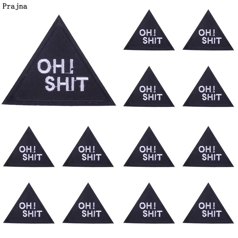 Parches bordados de rayas Punk para ropa, parches termoadhesivos en blanco y negro, parches de calavera de roca para ropa, 10 Uds. - imagen 5