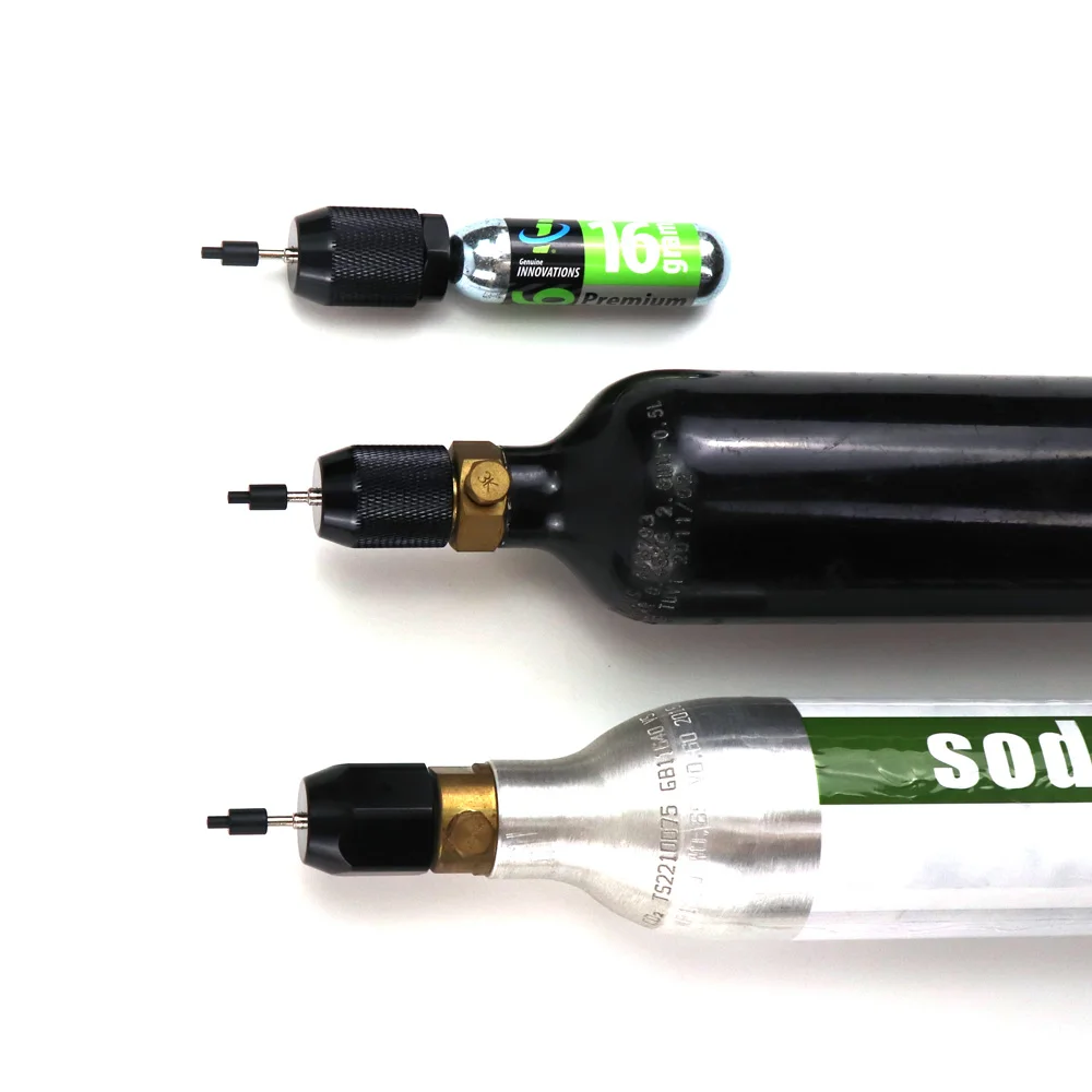 Nuevo Adaptador de Cargador de Agujas para Recarga de CO2, Compatible con Tanque de CO2 G1/2, Cartucho 3/8-24UNF, Cilindro de CO2 para Soda - imagen 5