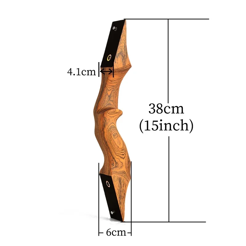 Arco recurvo de madera para tiro con arco y flecha al aire libre, 60 ", 20-60lbs, para mano derecha, caza, tiro, entrenamiento - imagen 5