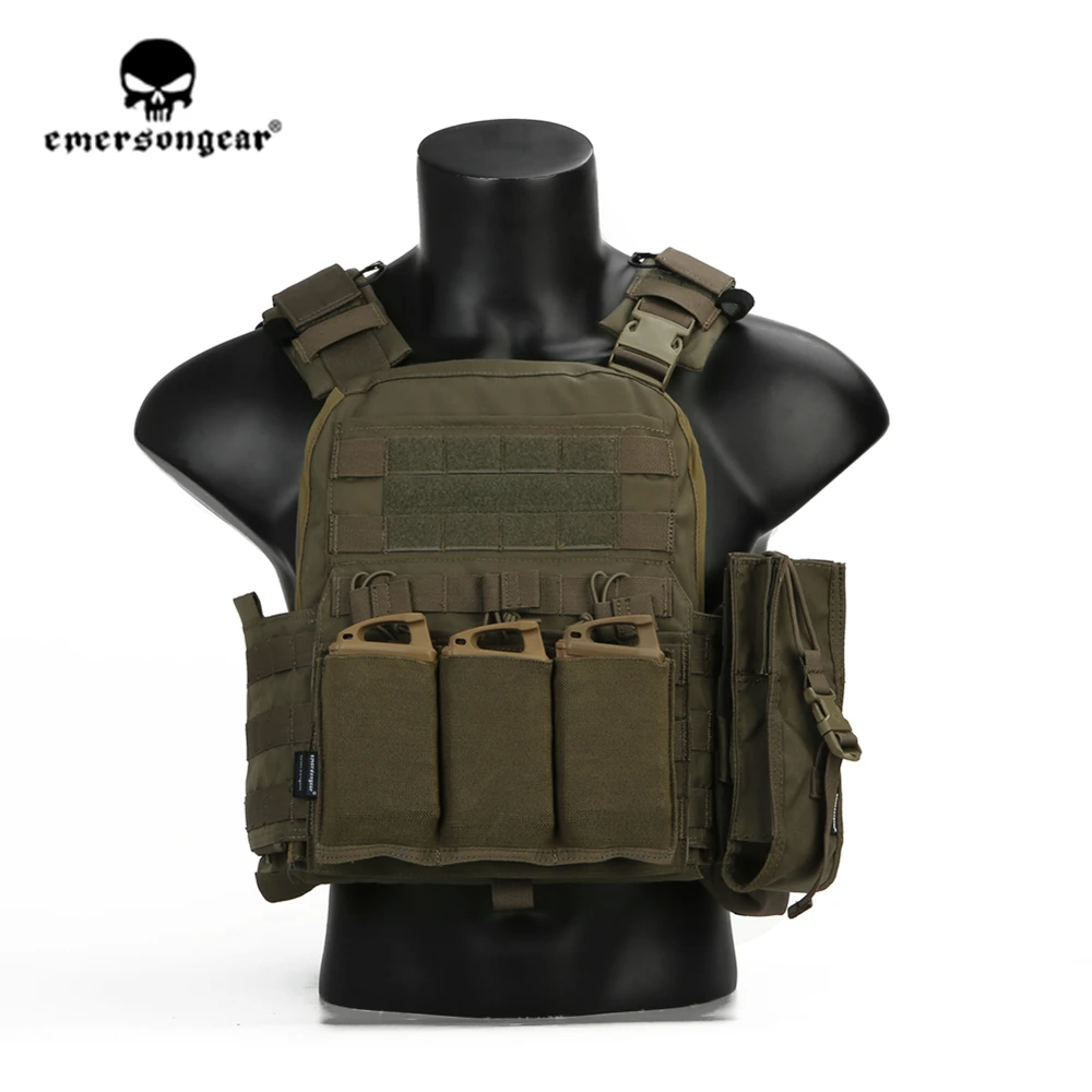 Emersongear-Chaleco táctico, portador de placa CPC, equipo protector resistente, MOLLE, caza, Airsoft, armadura corporal, tiro de nailon - imagen 4