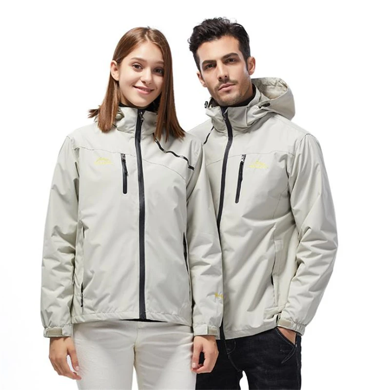 Cortavientos impermeable para hombre y mujer, chaqueta deportiva con capucha para exteriores, abrigo informal para Trekking, escalada y senderismo - imagen 3