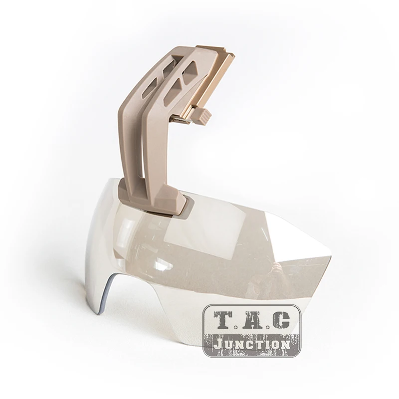 Visor táctico DE brazo fijo para casco, gafas antiniebla, Compatible con L4 Wilcox, cubierta para Airsoft War, marco DE juego - imagen 4