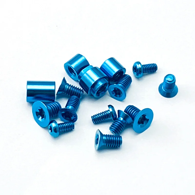 1 Juego completo de mango de cuchillo, tornillos de titanio, husillo para Spycerco2 C85 Yojimbo, parche de 2 cuchillos, accesorios de fabricación DIY - imagen 5