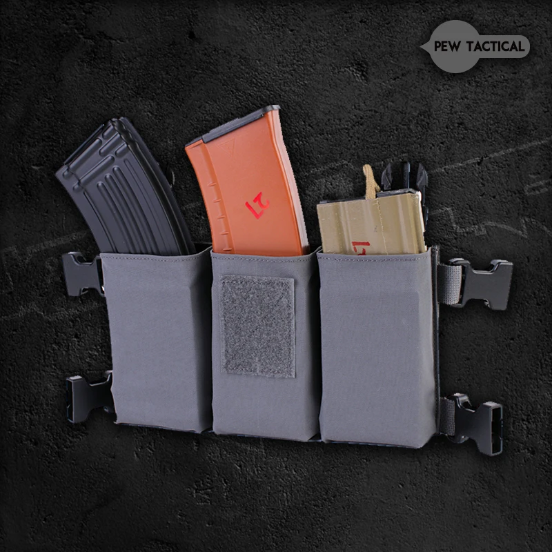 Chaleco táctico de caza con Triple revista ABS, juego de inserción rápida, tabla para colgar en el pecho, tabla colgante de repuesto, D3CRM - imagen 5