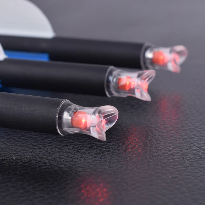 Nock luminoso automático para arco compuesto, accesorios para ballesta de caza, flecha iluminada para eje de flecha ID7.6mm, 3 uds. - imagen 5
