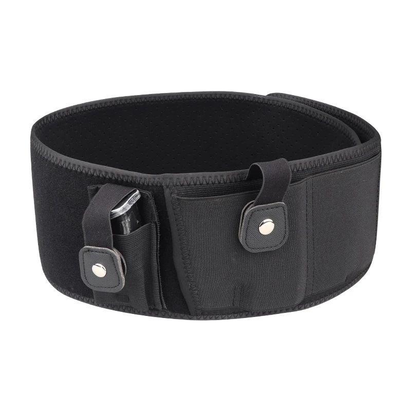Cinturón de pistolera táctica, funda oculta portátil, cintura oculta, cinturón elástico para pistola Glock, tiro, teléfono, revista - imagen 2