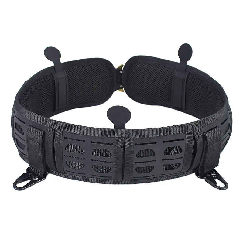 Molle-cinturón táctico de combate al aire libre para hombre, cinturón acolchado de combate, ajustable, entrenamiento, caza, CS, Paintball, Airsoft - imagen 4