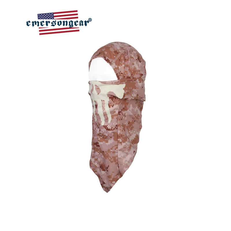 Emersongear, capucha táctica fantasma, bufanda protectora para la cara, secado rápido, senderismo, caza, capucha, máscara Airsoft, máscara transpirable, juego de guerra - imagen 5