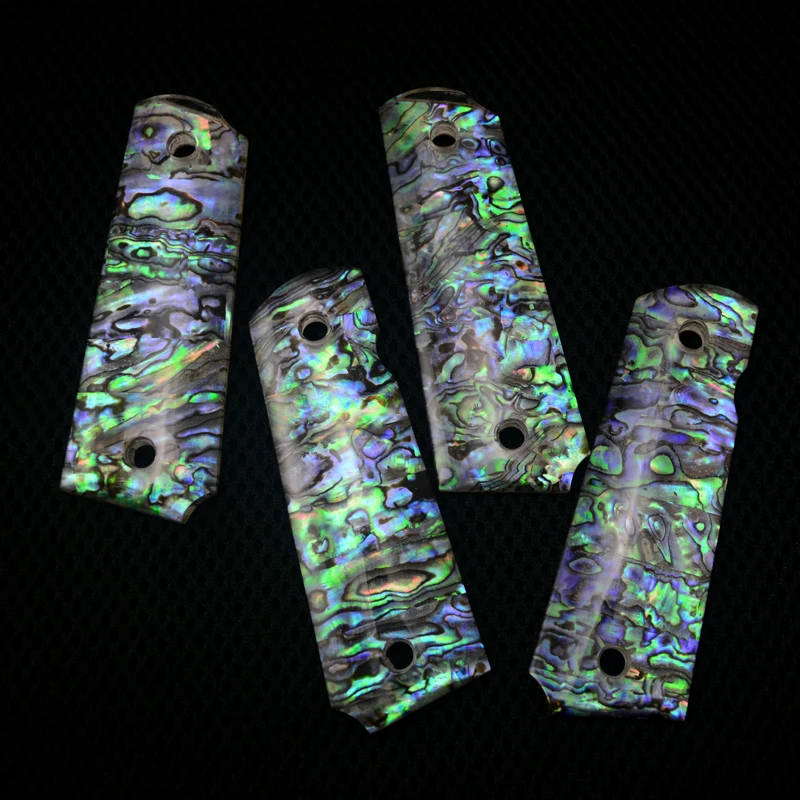 2 piezas 1911 empuñaduras de mango acrílico de concha natural parche empuñaduras personalizadas empuñaduras CNC - imagen 2