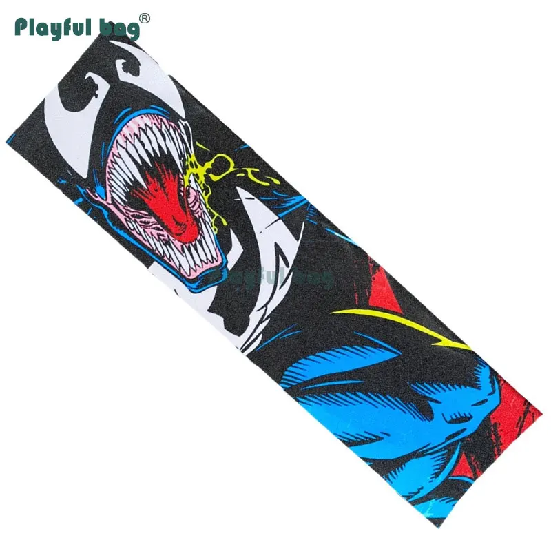 Bolsa juguetona 83*23cm monopatín de moda papel de lija DIY tablero basculante doble OS780 papel de lija antideslizante accesorios de monopatín AMB48 - imagen 4