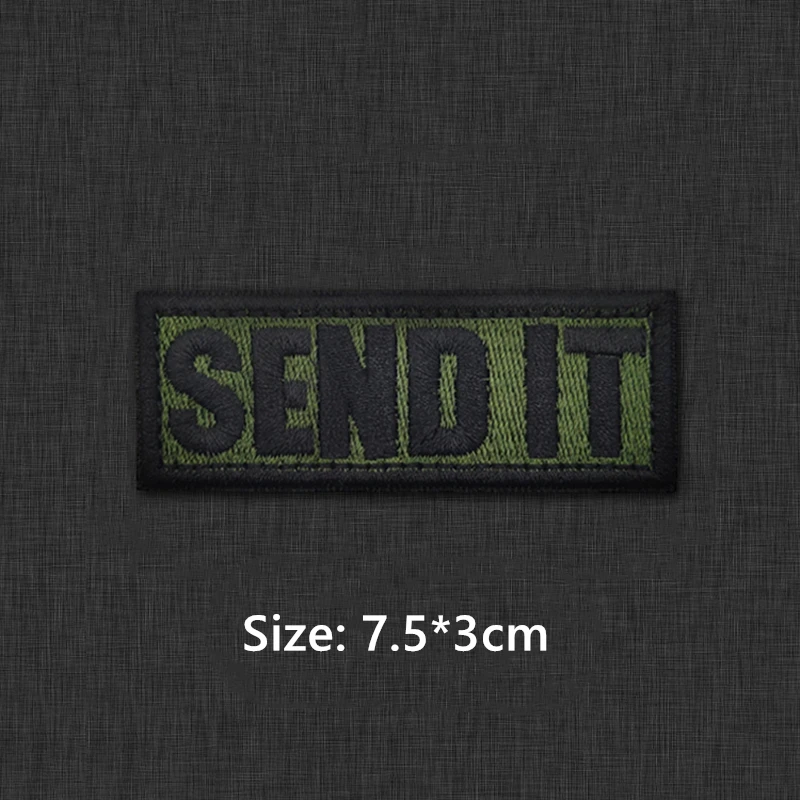 Tira larga con bordado 3D, pegatinas de tela en inglés, parche para ropa, mochila, sombrero, chaqueta vaquera, brazalete táctico, decoración - imagen 5