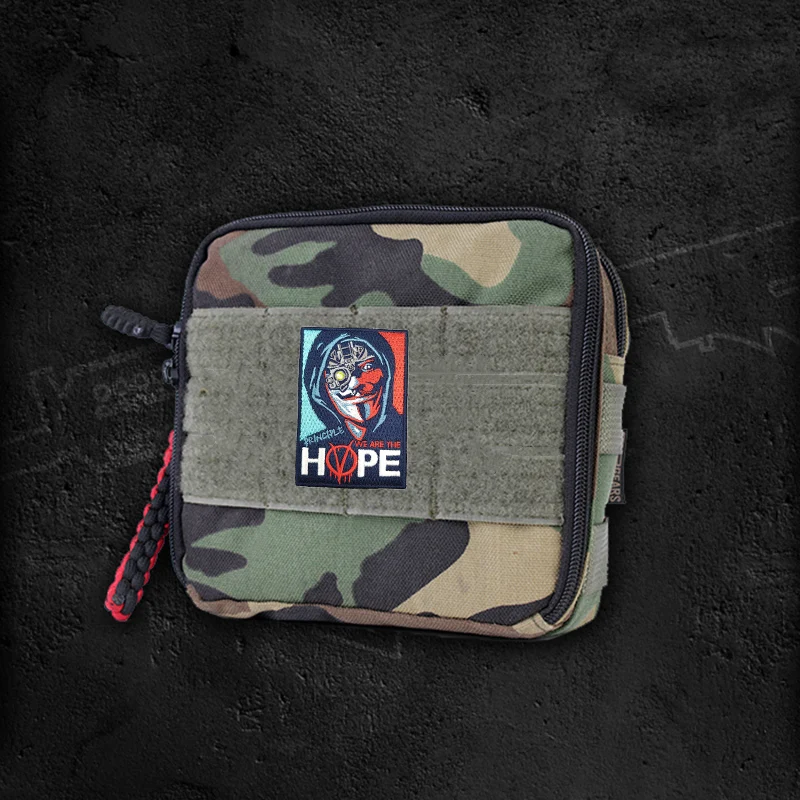 Parche bordado V for Vendetta We Are The Hope, visión nocturna táctica, brazalete luminoso de identificación para ropa, decoración de mochila - imagen 5