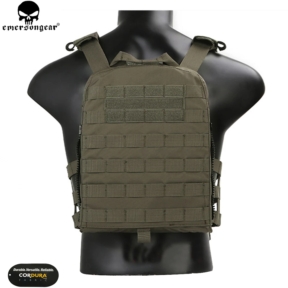 EMERSONGEAR-Chaleco ligero AVS Airsoft Combat Paintball para caza al aire libre, portador de placa Molle, Multicam, negro, EM7398 - imagen 3