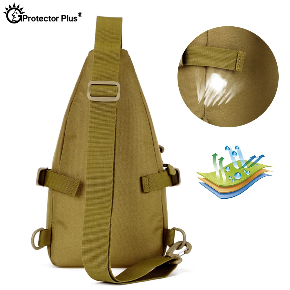 PROTECTOR PLUS bolsa de pecho táctica al aire libre impermeable deporte escalada Sling hombro mensajero Camping bolsas de pesca iPad Mini - imagen 4