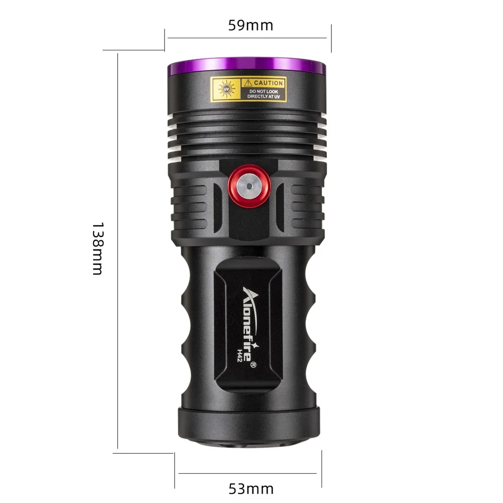 Linterna UV de alta potencia de 60W, luz negra, lámpara ultravioleta recargable, gato, perro, mancha de orina, Tinea, Ore, dinero, escorpión, marcador - imagen 4