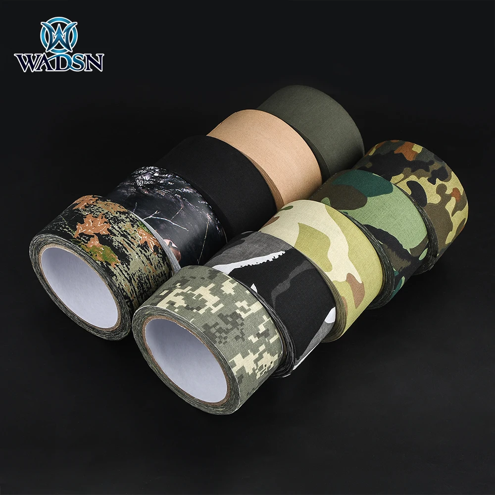 WADSN-Cinta de camuflaje táctico para Rifle de caza, accesorio de pistola impermeable, 5cm x 10m, M4, AR15 - imagen 5